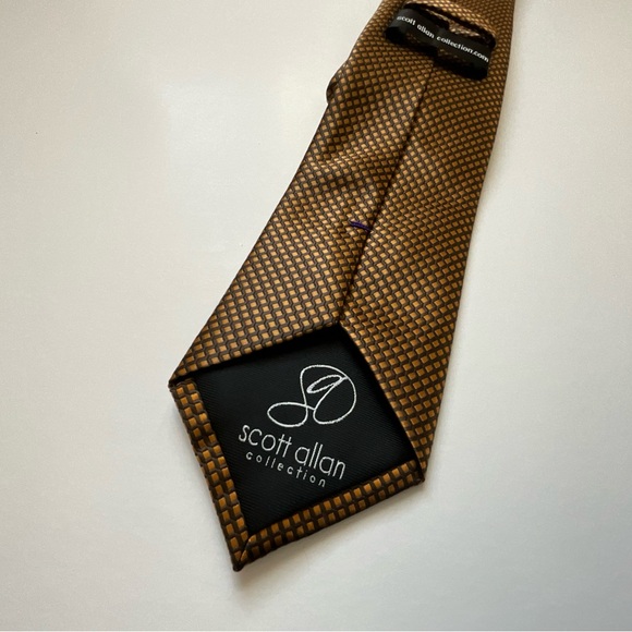 Scott Allan Collection Other - Scott Allan Collection Brown Patterned Necktie | Classic Dress Tie